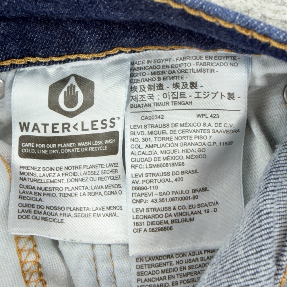 Levis 531 Jeans Men's 34x34 Blue Athletic Slim Stretch Denim Dark Wash Mid Rise - Picture 7 of 12
